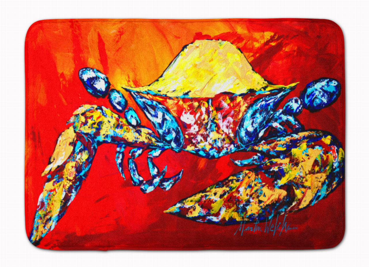 Sealife/Crab Themed Art Washable Memory Foam Mat - MW1208RUG