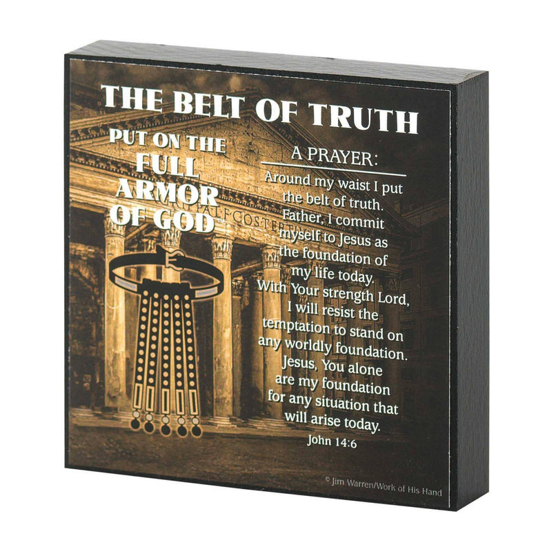 Plaque Full Armor Of God Belt Mdf