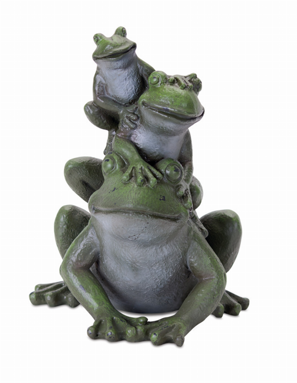 Frog Stack (Set of 2) 7" x 9"H Resin