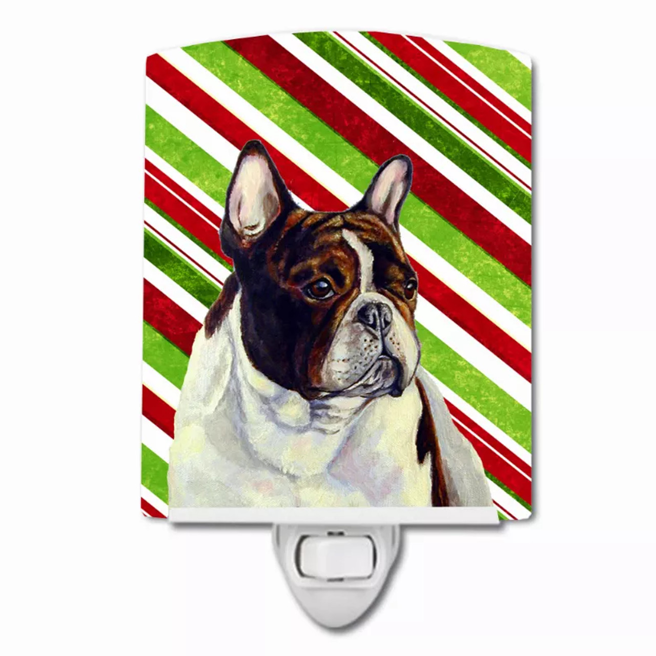 Candy Corn Halloween Dog Art Portrait Ceramic Night Light - S000213B001695P102765V000