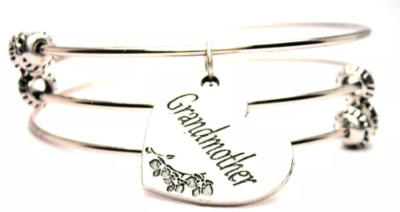 Grandmother Triple Style Bangle Bracelet