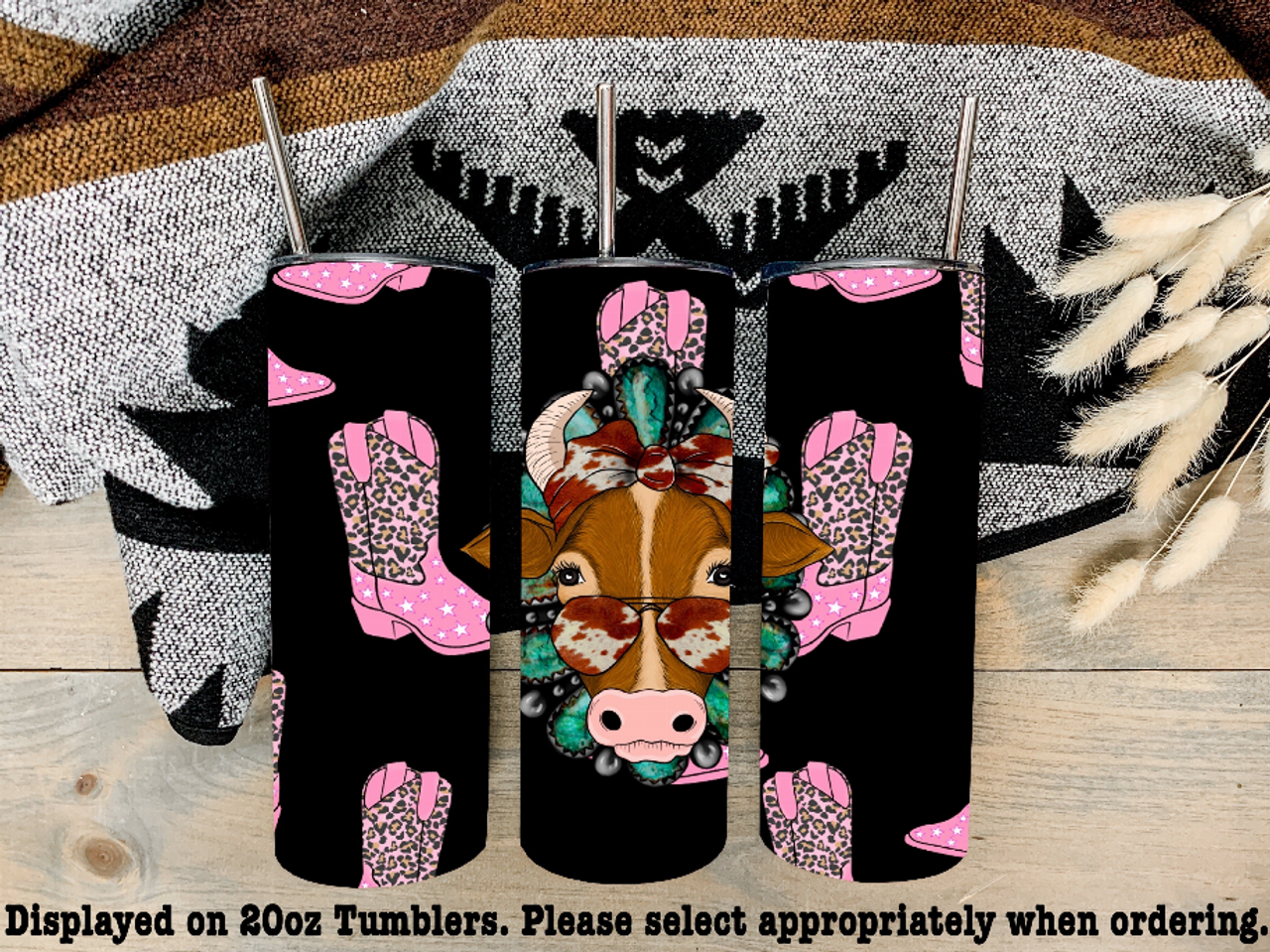 Boots And Cow Steel Tumbler