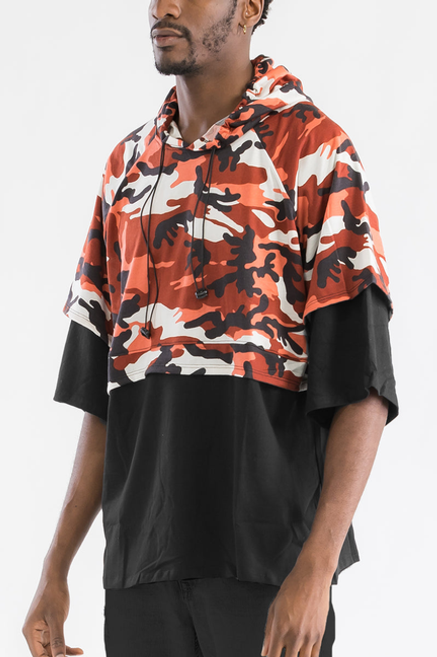 Jagger Camo French Terry Hoodie - WH8529-RED-S