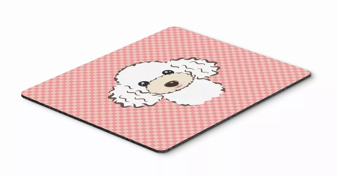 Checkerboard Design with Dog Mouse Pad, Hot Pad or Trivet - S000213B001695P044262V000