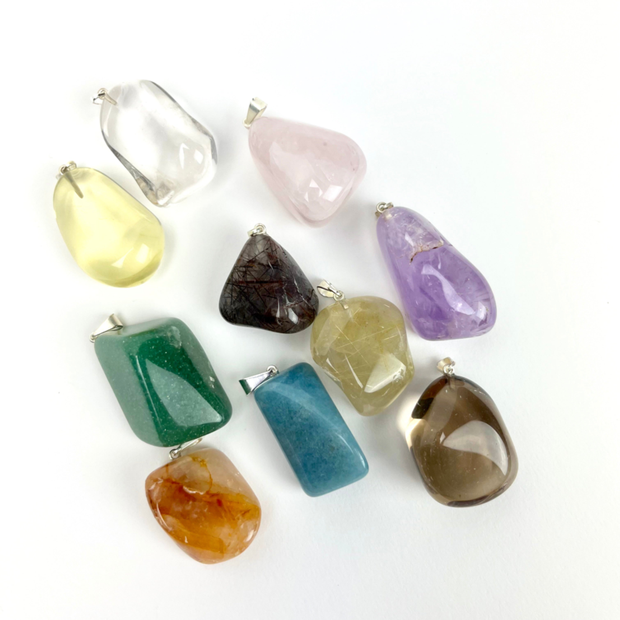 *Tumbled Stone Pendant | 20-30mm | Brazil