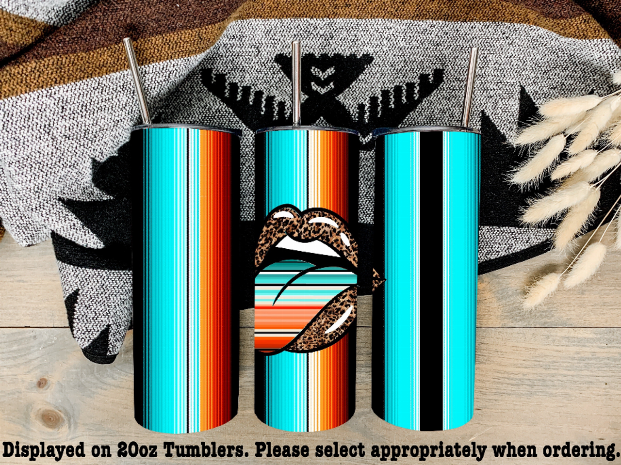 Serape Tongue Steel Tumbler