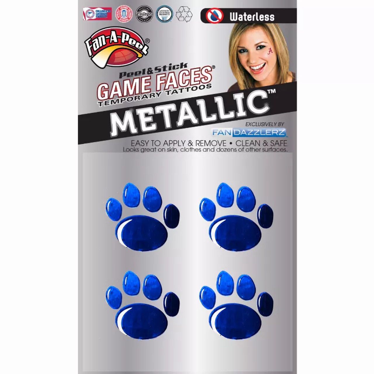 Metallic Peel & Stick Fan-A-Peel / Gamesfaces - S001235B001967P000003V043