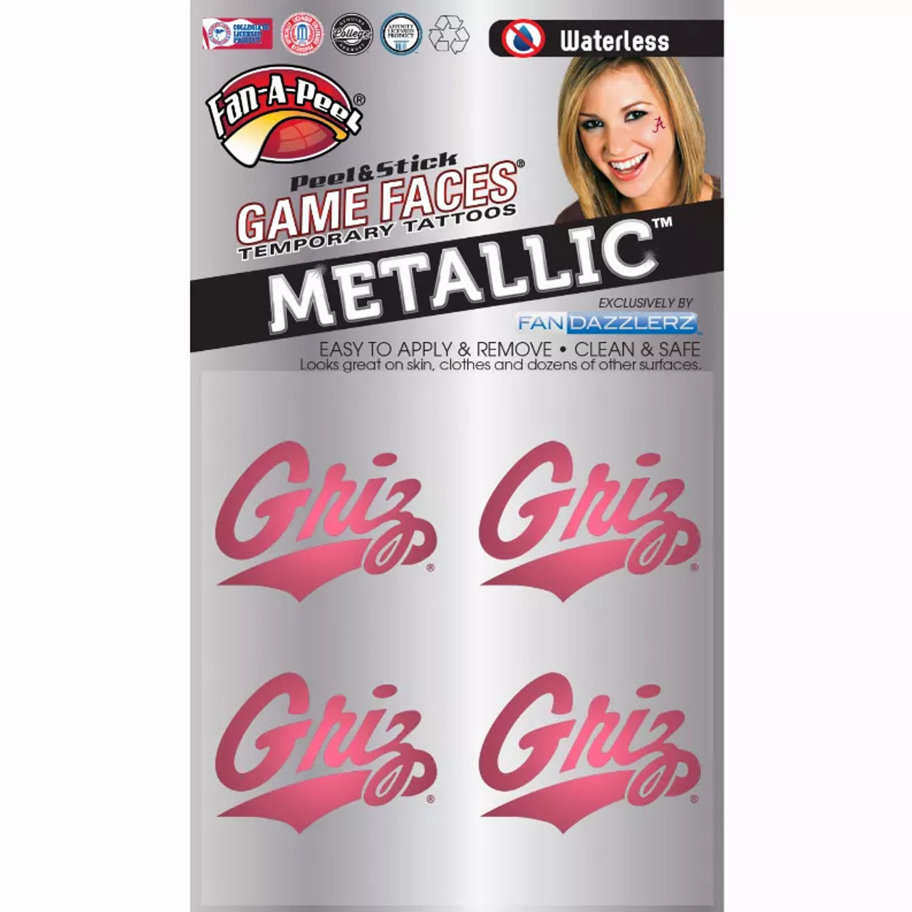 Metallic Peel & Stick Fan-A-Peel / Gamesfaces - S001235B001967P000003V024