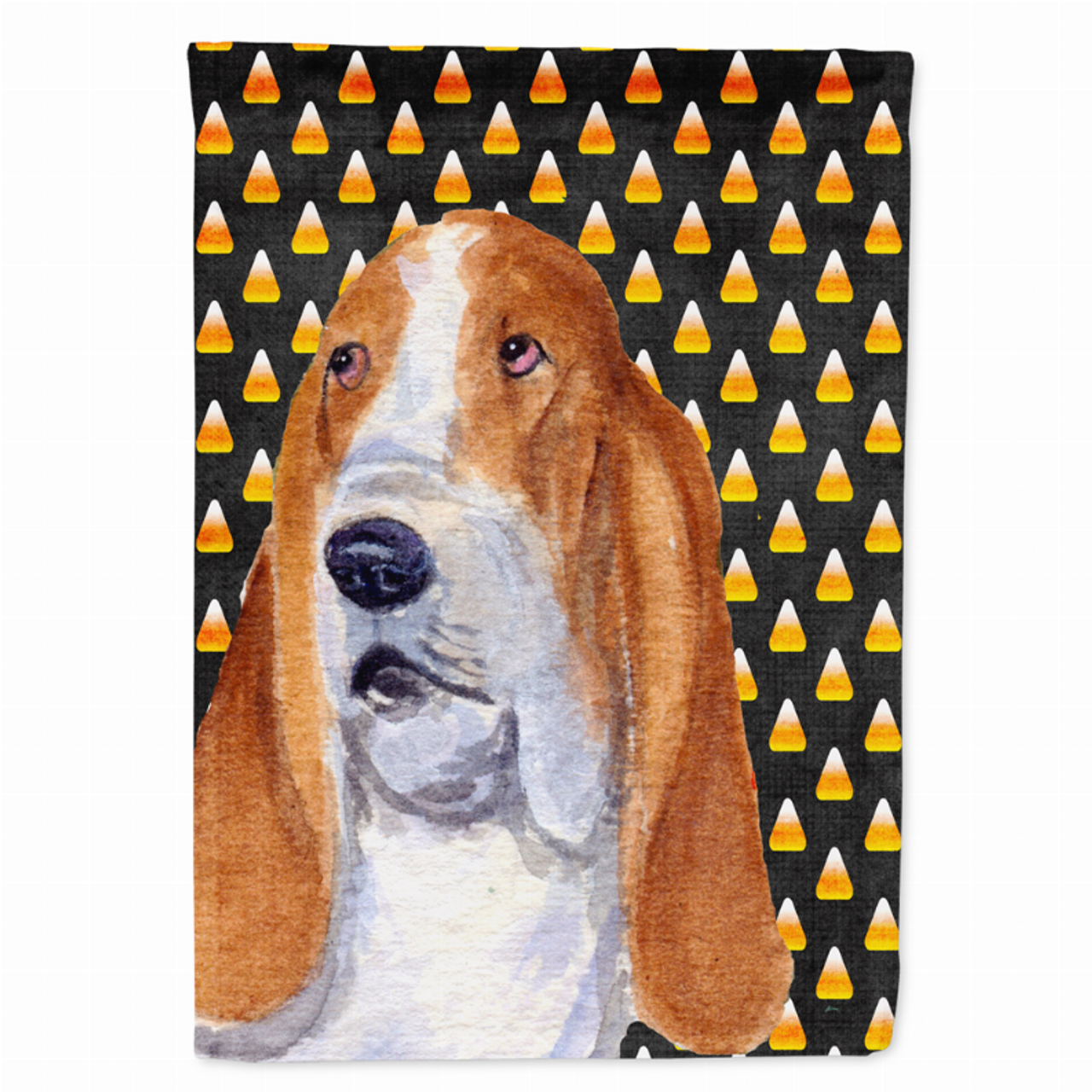 Candy Corn Halloween Dog Portrait Flag Garden Size - SS4321GF