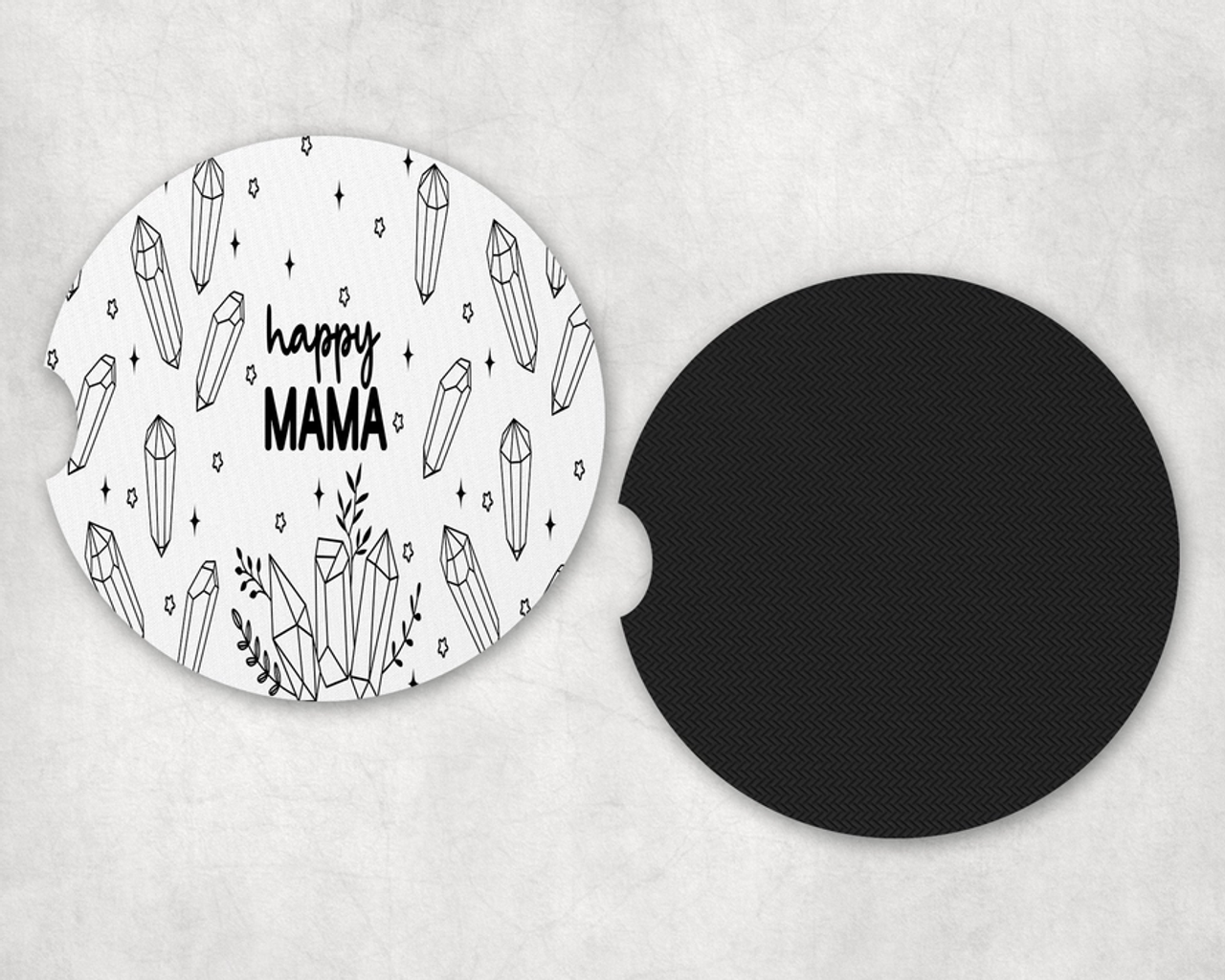 Happy Mama Neoprene Car Coaster Set - 26394826