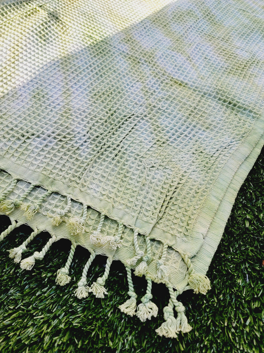 Throw Lightweight Quick Dry - Green Tie Dye