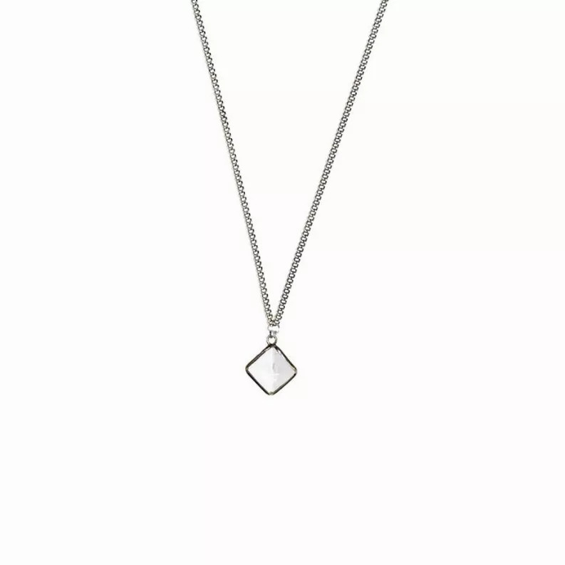 Pyramid Quartz Necklace