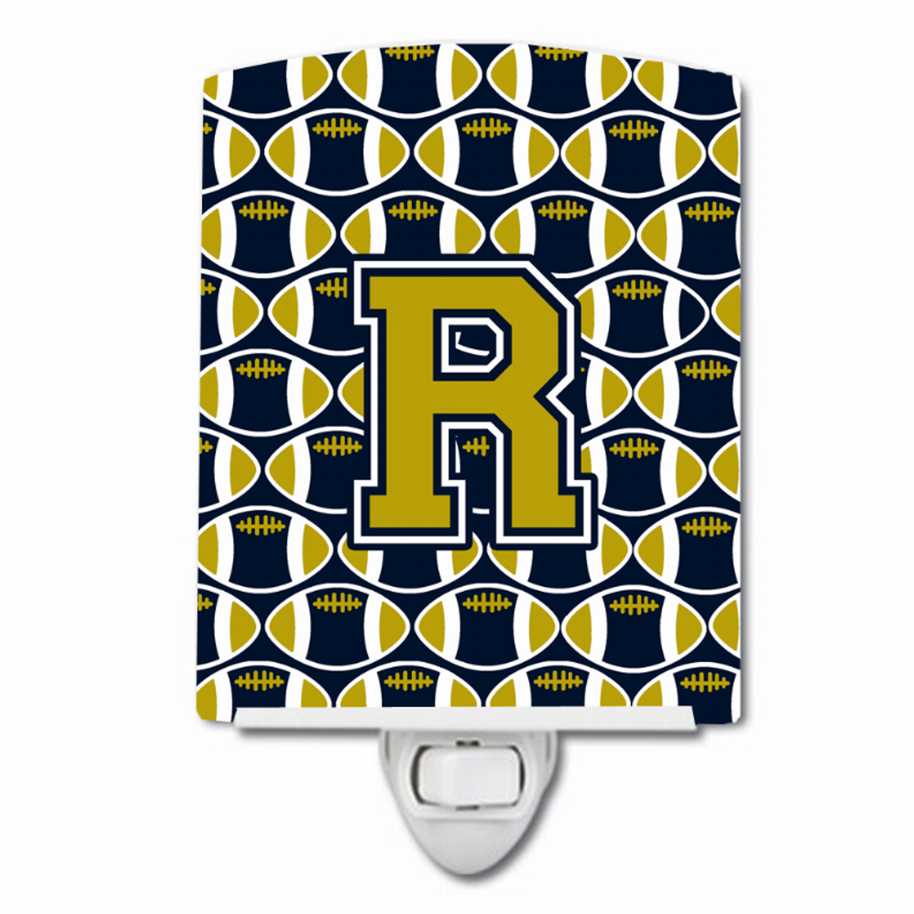 Letter Football Ceramic Night Light - CJ1074-RCNL