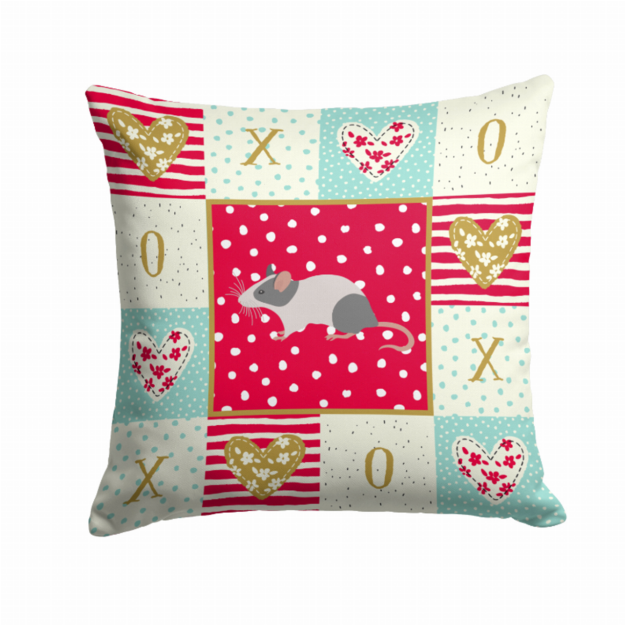 Animal Art Love Fabric Decorative Pillow - CK5451PW1414