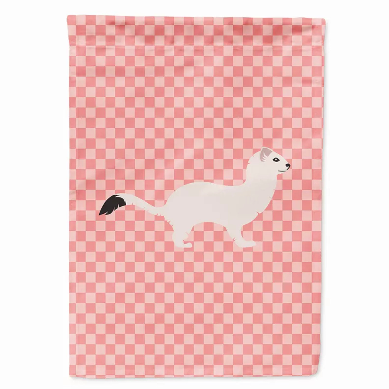 Animal/Bird Themed Pink Check Flag Canvas - BB7872CHF