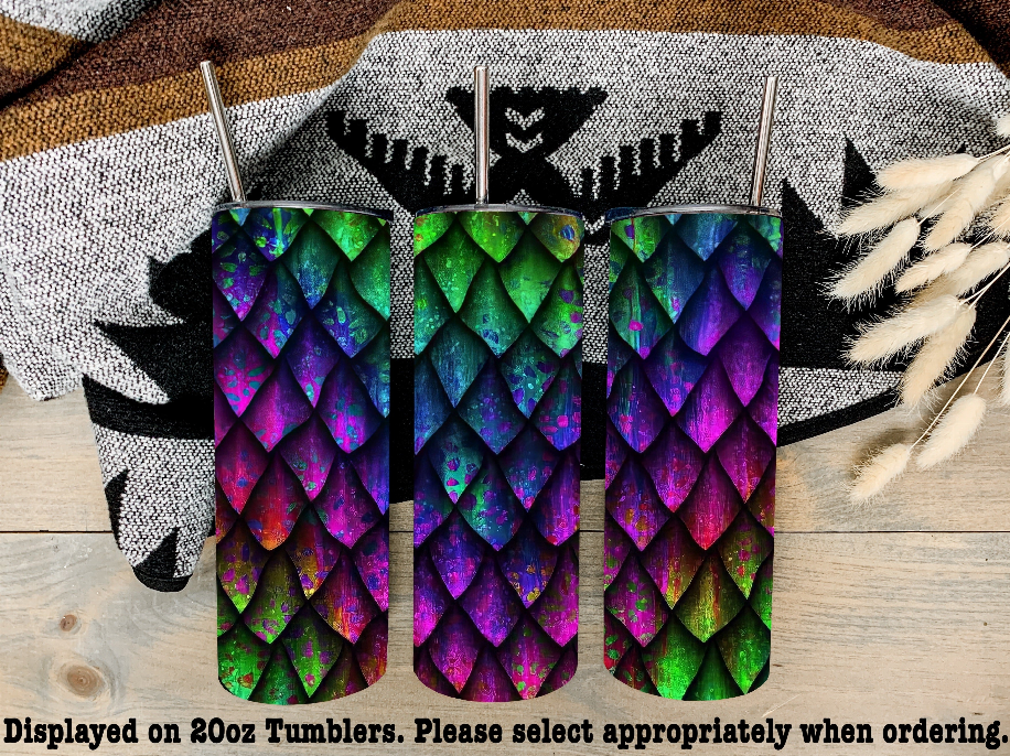 Dragon Scales Steel Tumbler