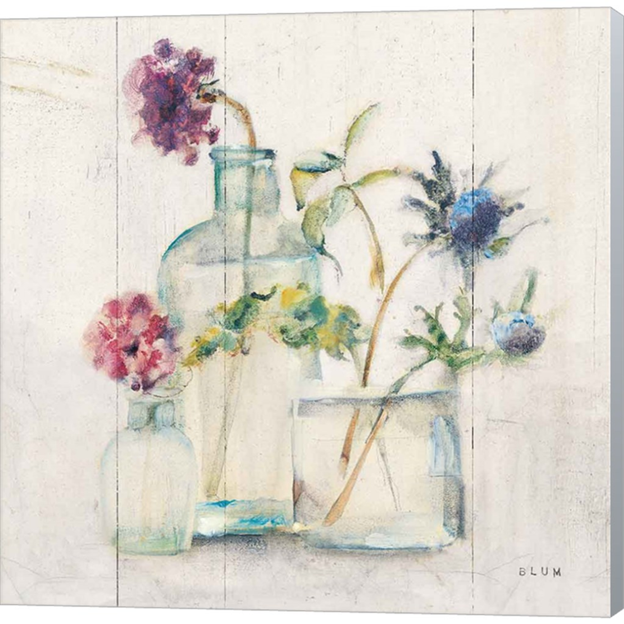 Blossoms II Light by Cheri Blum, Canvas Art