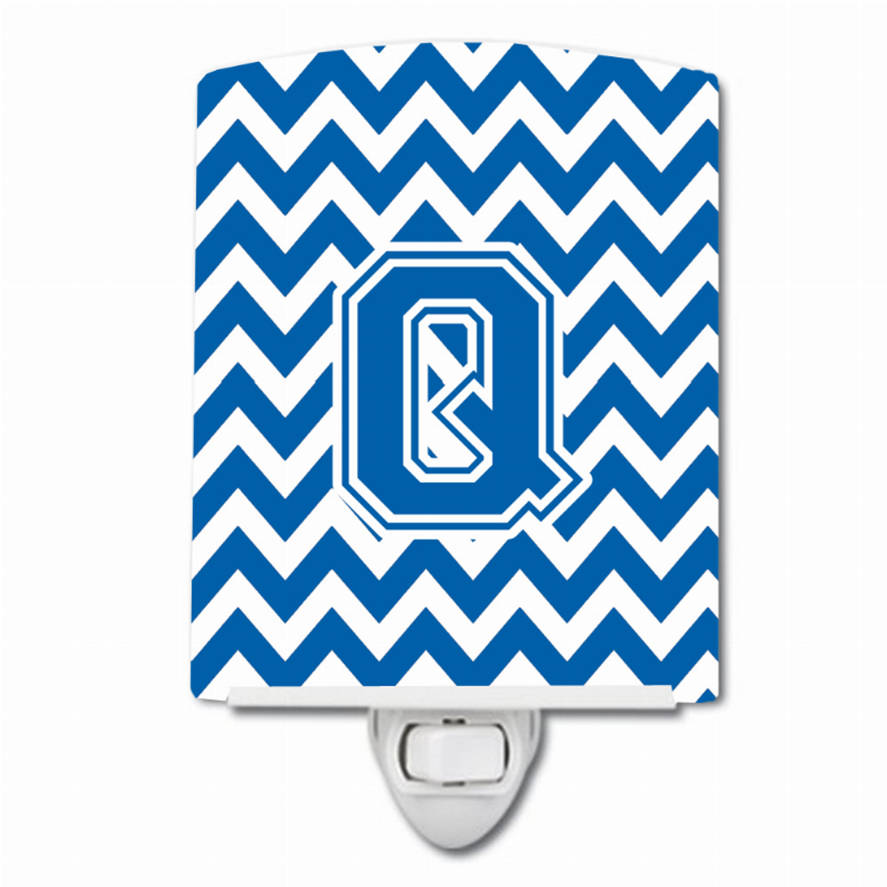 Letter Chevron Ceramic Night Light - CJ1056-QCNL