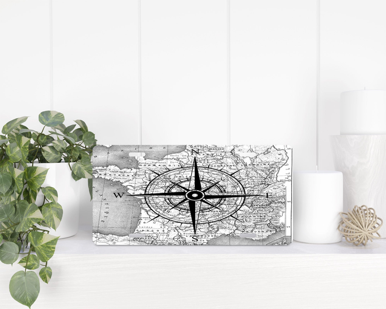 Compass|License Plate