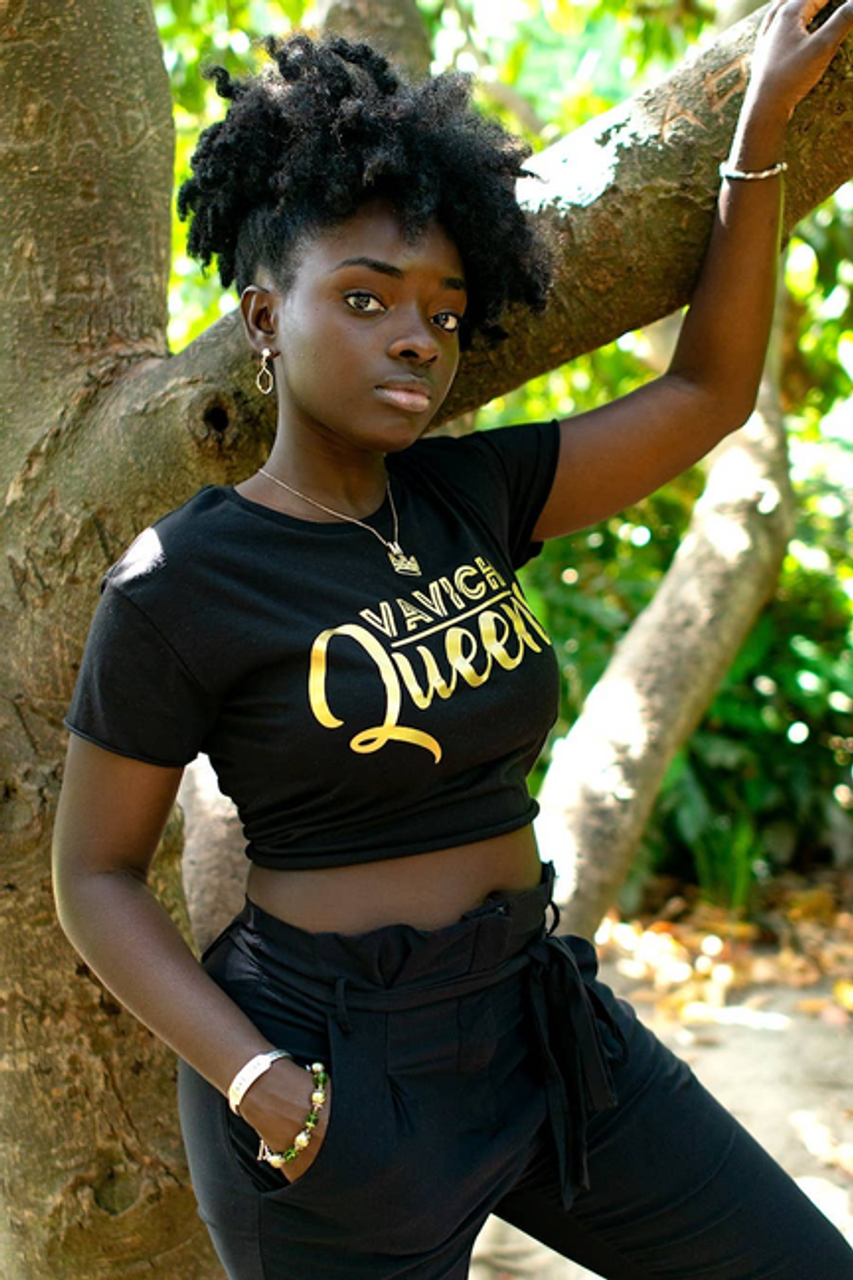 VaVichi Queens Fitted Crop Top - S002252B002636P000058V002