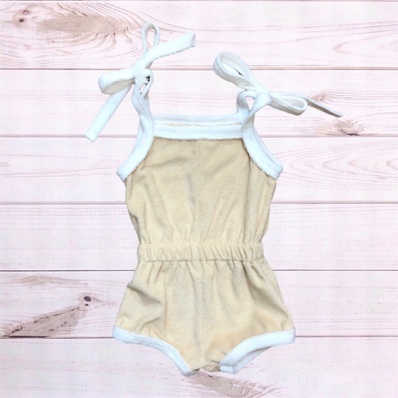 Terry Cloth Romper (Natural) - B003153P001452V000