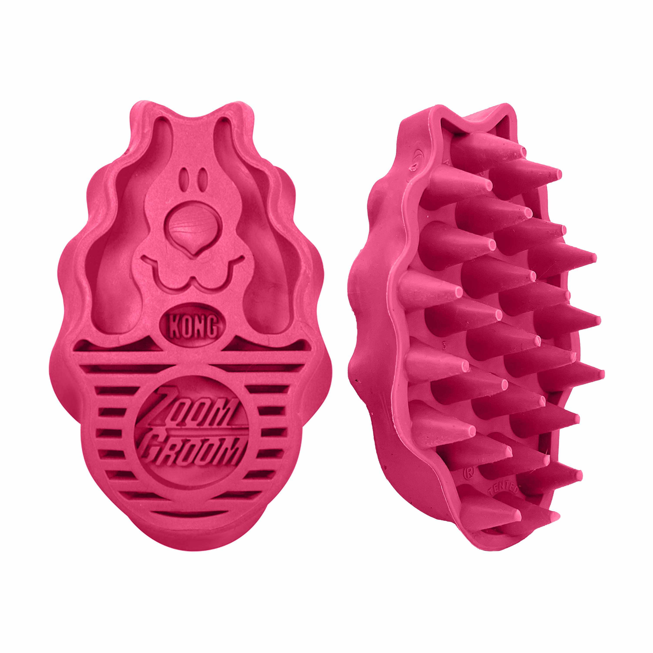 KONG ZoomGroom Raspberry Brush Large