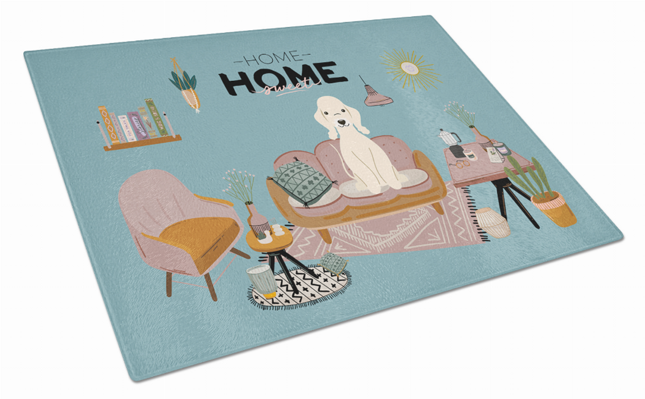 Sweet Home Dog Print Glass Cutting Board Large - S000213B001695P020205V026