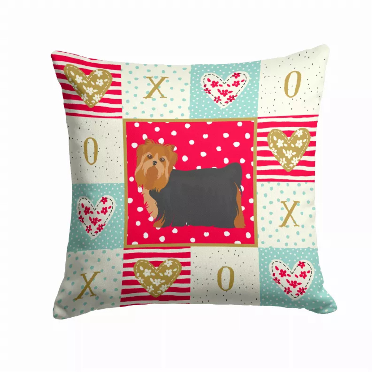 Love Design with Dog Fabric Decorative Pillow - S000213B001695P010430V000