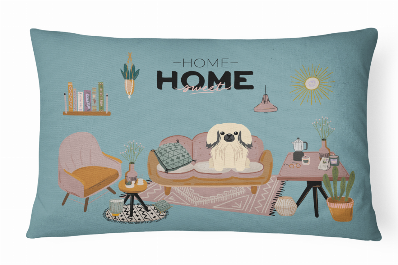 Sweet Home Dog Art Canvas Fabric Decorative Pillow - CK7951PW1216