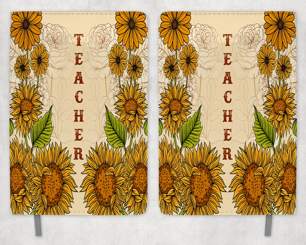 Sunflower Teacher Printed 8 Inch  A-5 Journal