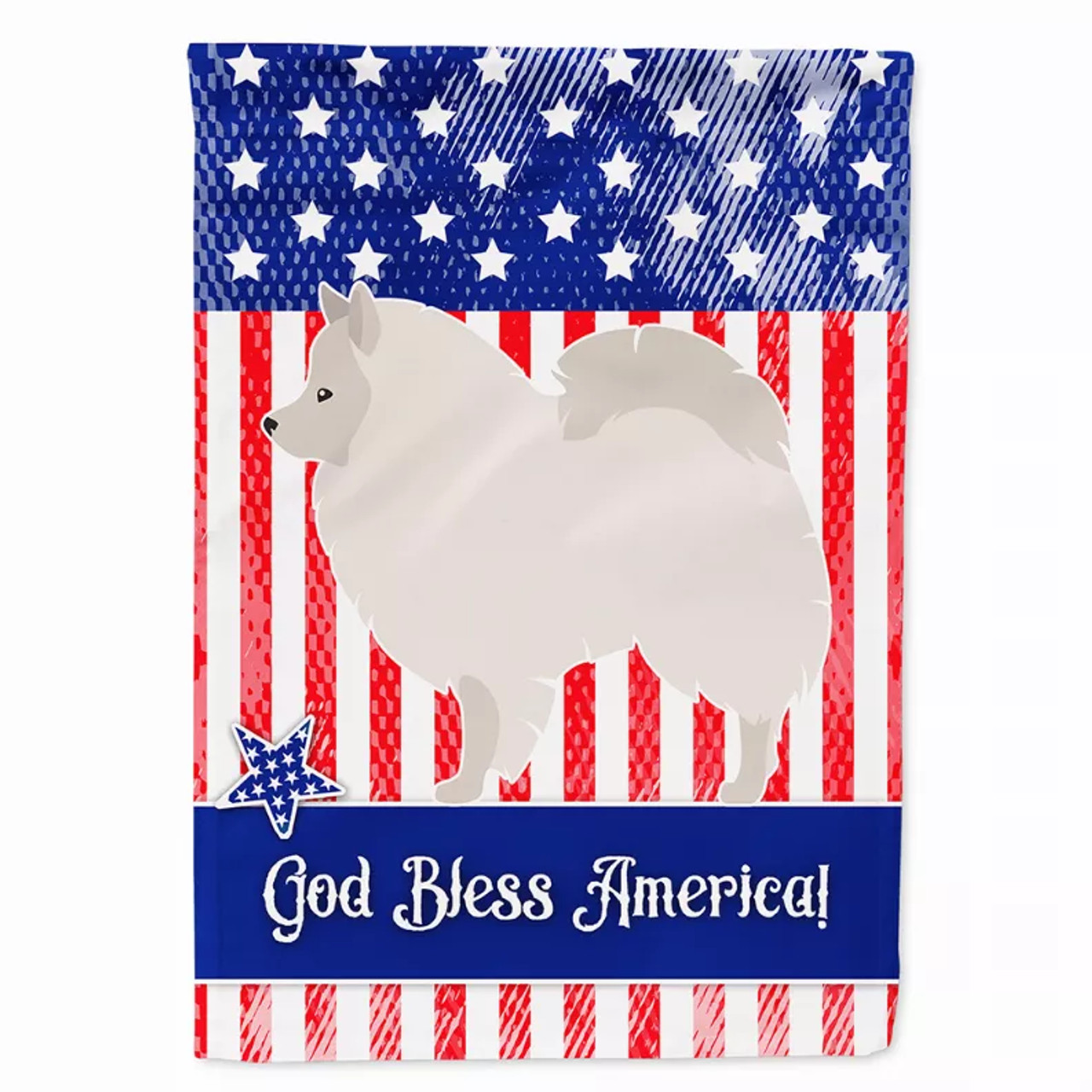 Dog Print American Flag Garden Size - S000213B001695P097118V000