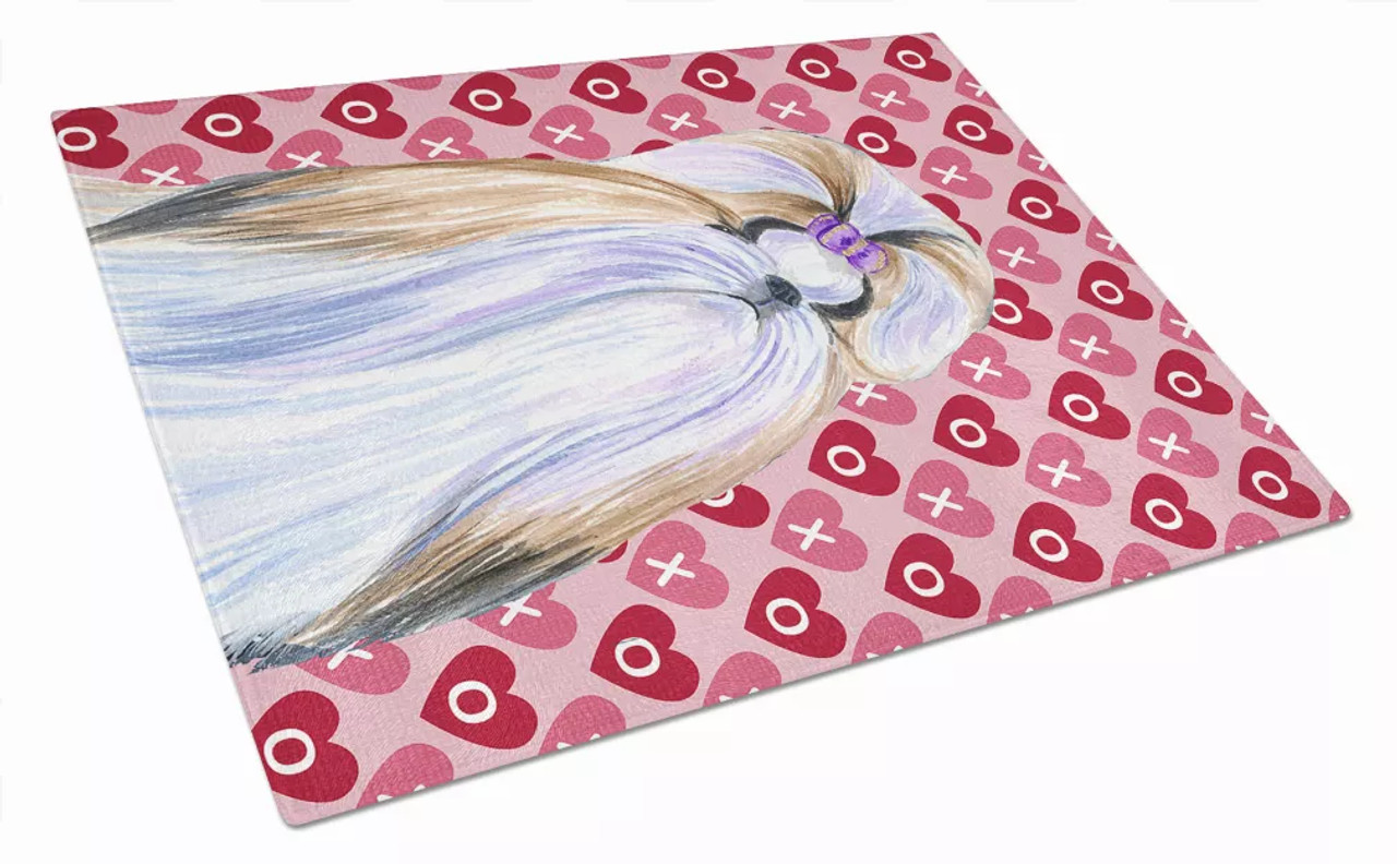 Valentine's Day Glass Cutting Board Large - S000213B001695P058147V030