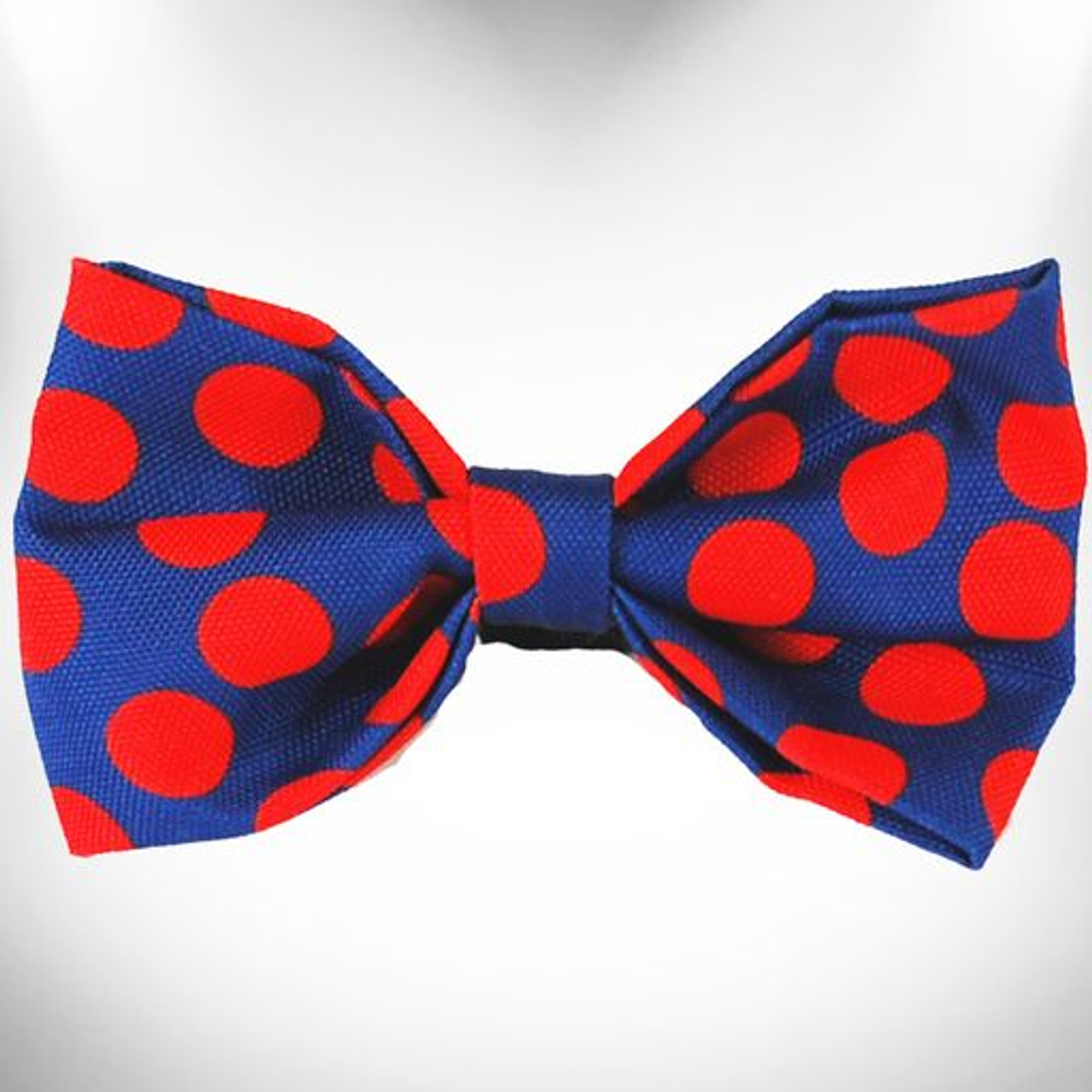 Polka Dot Dog on Brown Bow Tie - LB58