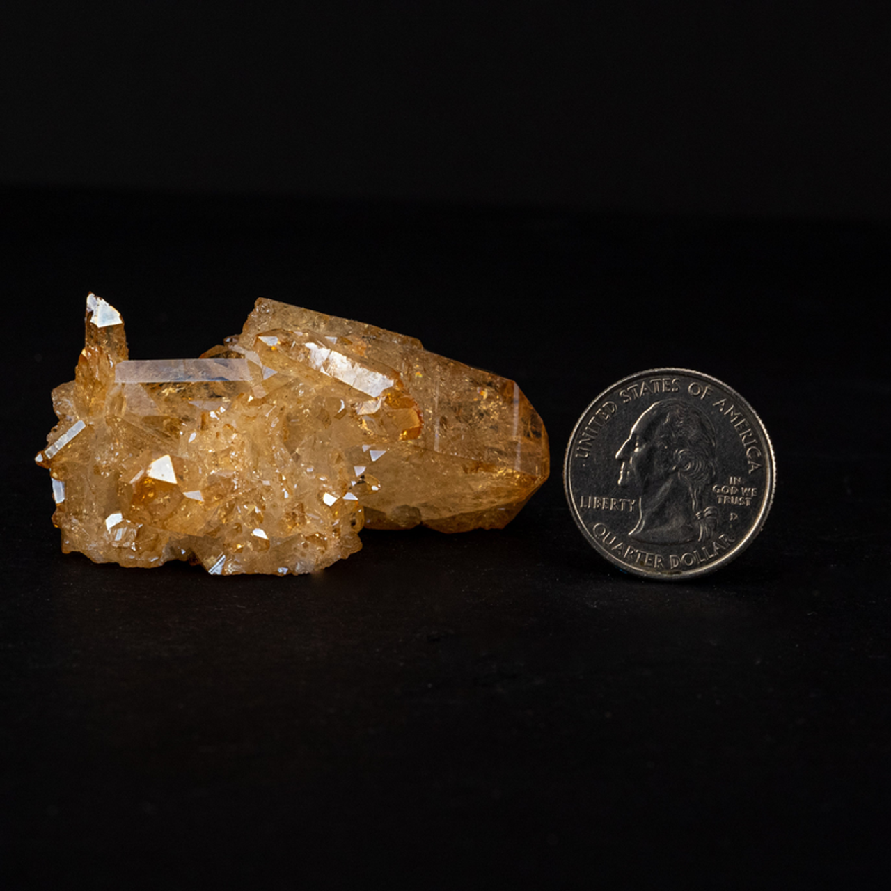 Tangerine Aura Quartz | Cluster