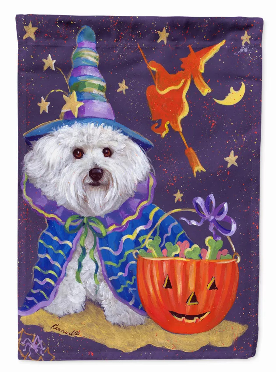 Halloween Dog Art Flag Canvas - S000213B001695P001560V018