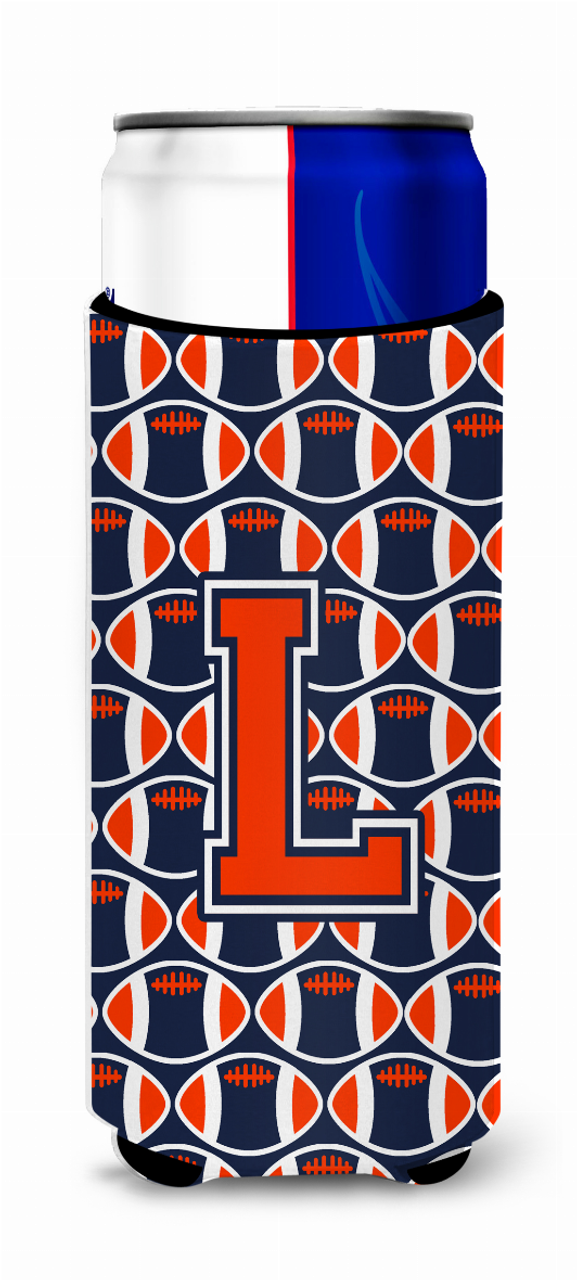 Letter Football Ultra Hugger for slim cans - CJ1066-LMUK