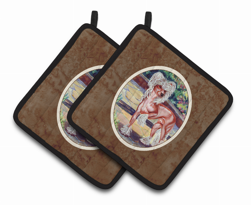 Dog Artwork Pair of Pot Holders - 7021PTHD