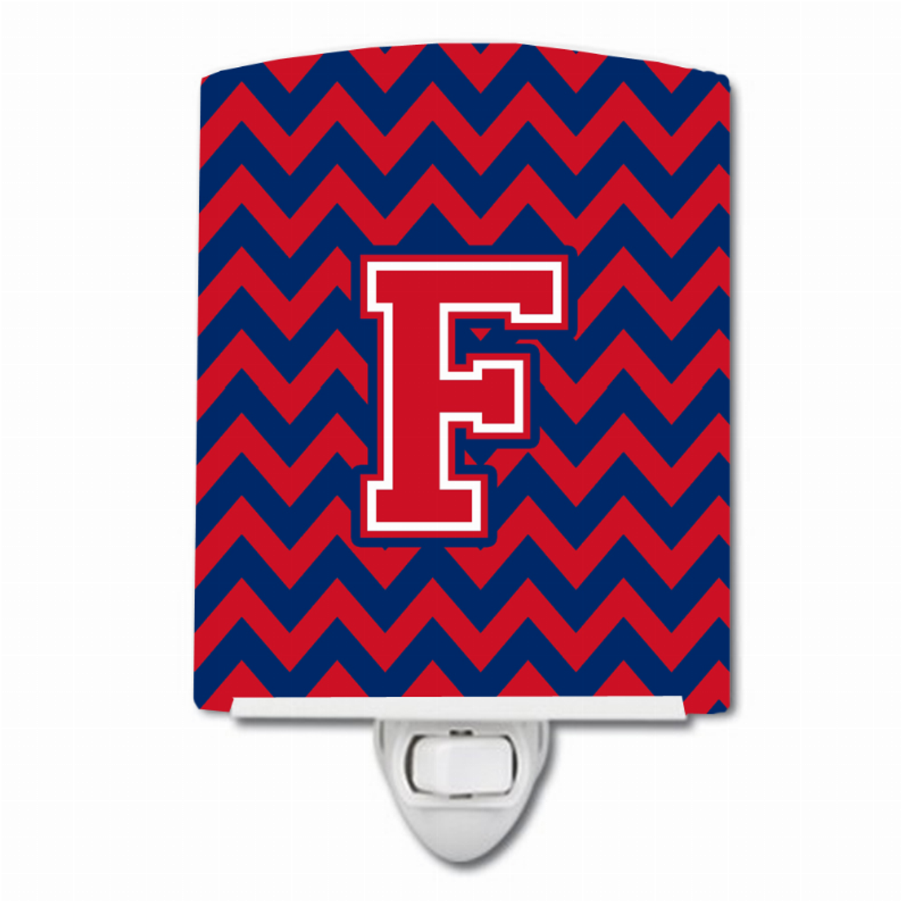 Letter Chevron Ceramic Night Light - CJ1054-FCNL