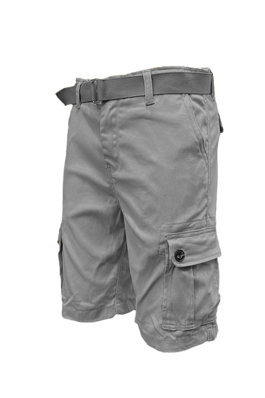 Belted Cargo Short - CS002-XL-DGREY