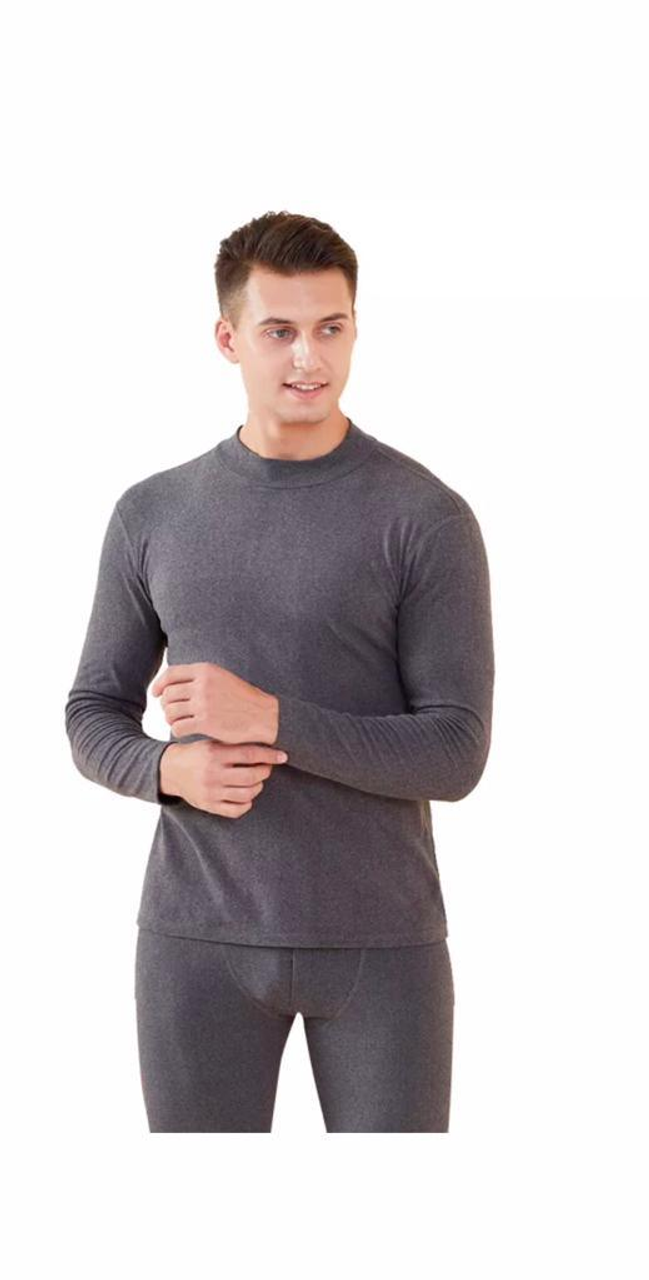 Men's Cotton Thermal Set with Shirt & Pants - EKTHERM2PCMEDGRY