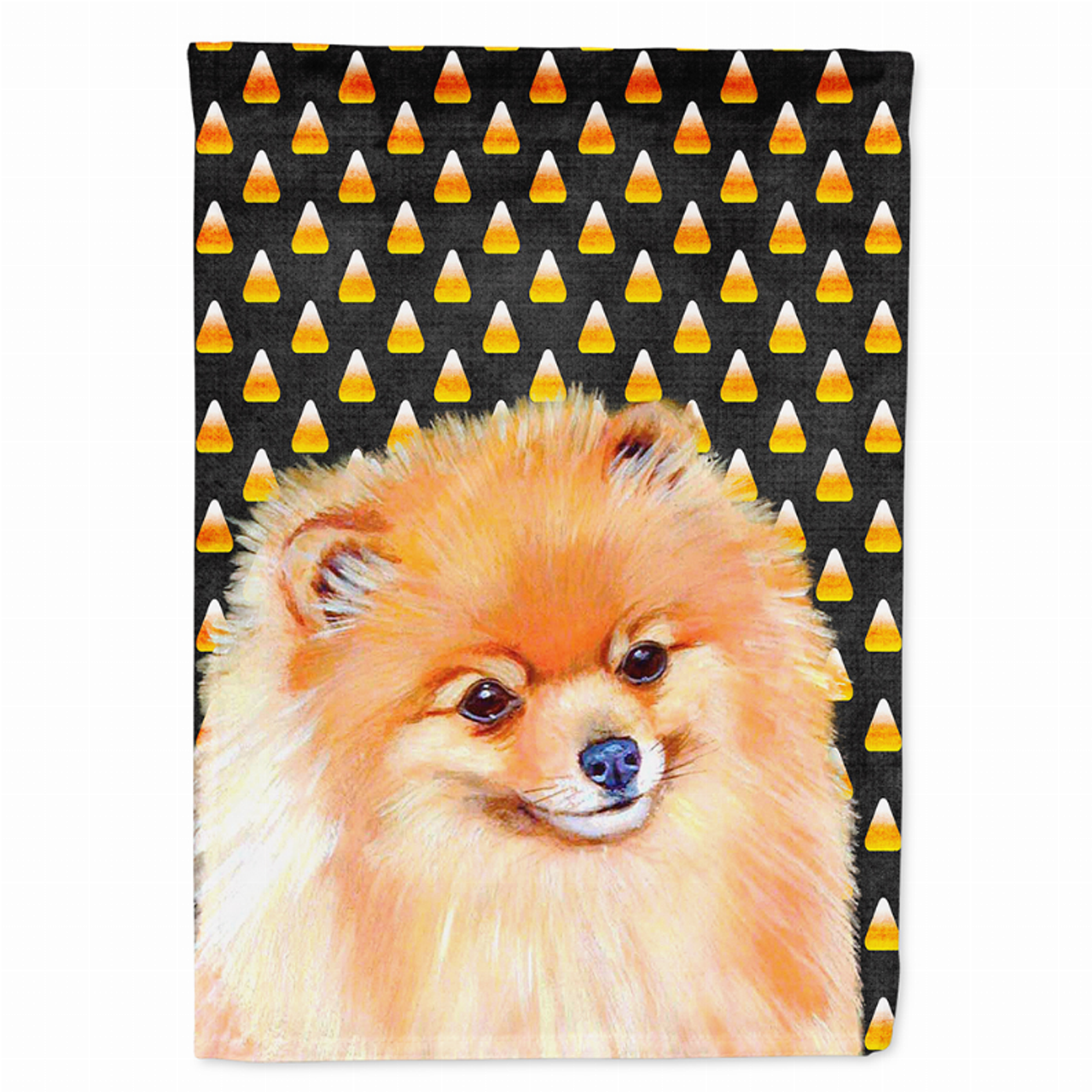 Candy Corn Halloween Dog Portrait Flag Garden Size - LH9045GF