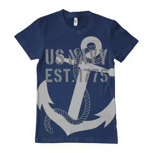 Navy Anchor Men's T-Shirt Navy