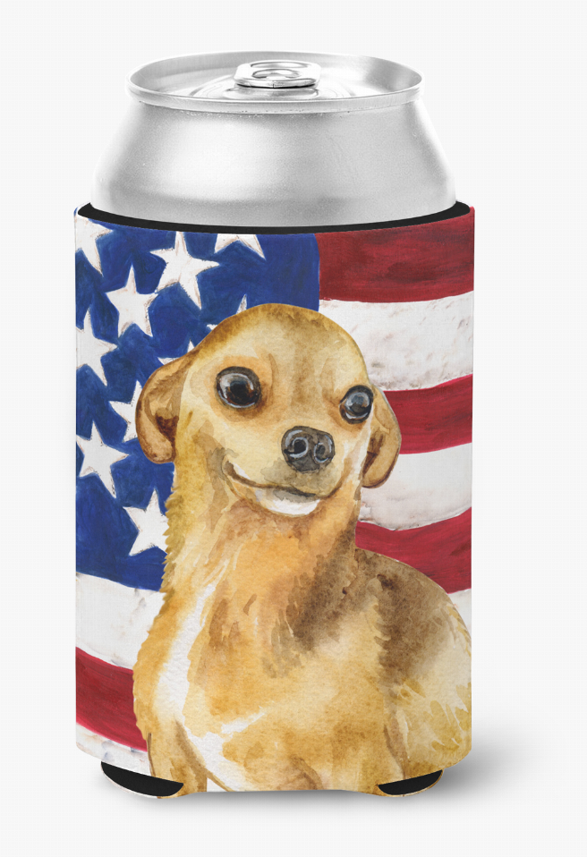 Patriotic With Dog Can or Bottle Hugger - S000213B001695P112737V000