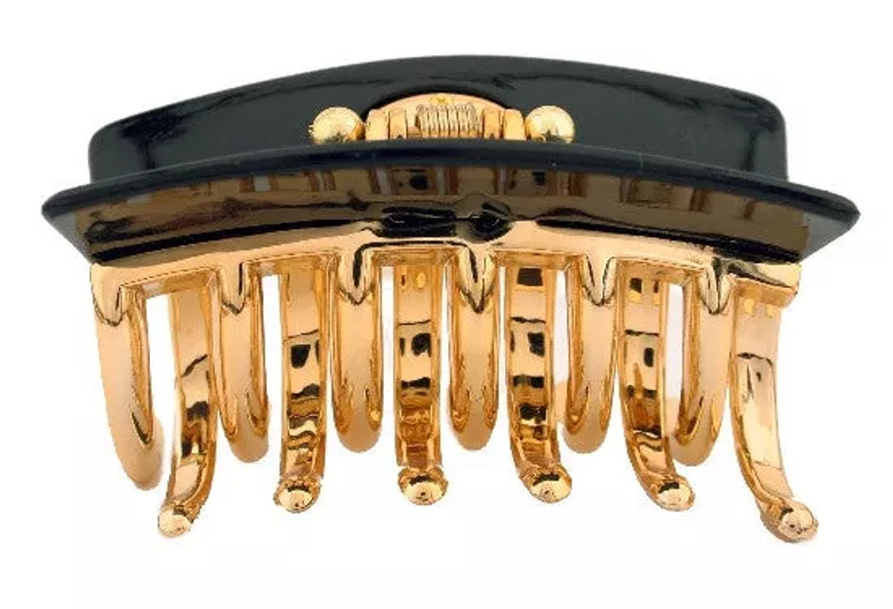 Gold Hair Claw Alex Decoration Black - 1216-09