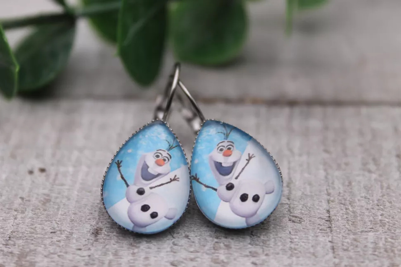 Olaf Glass French Lever Earrings