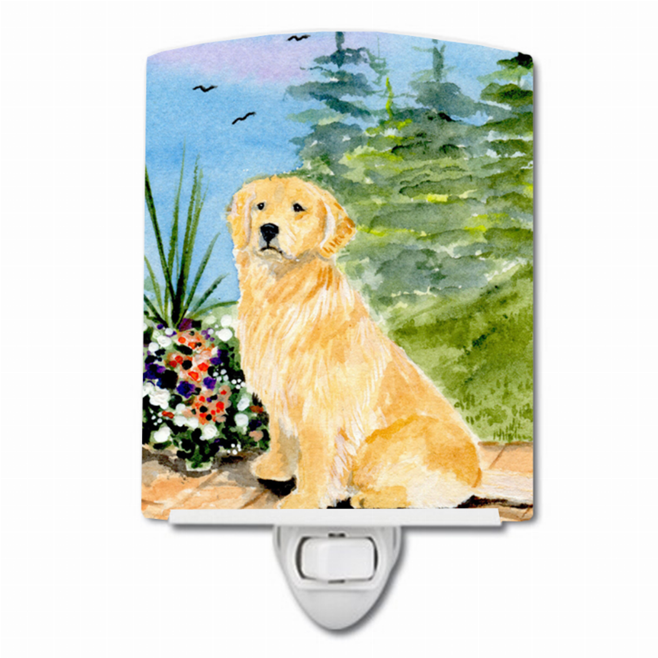 Dog Art Ceramic Night Light - SS8758CNL