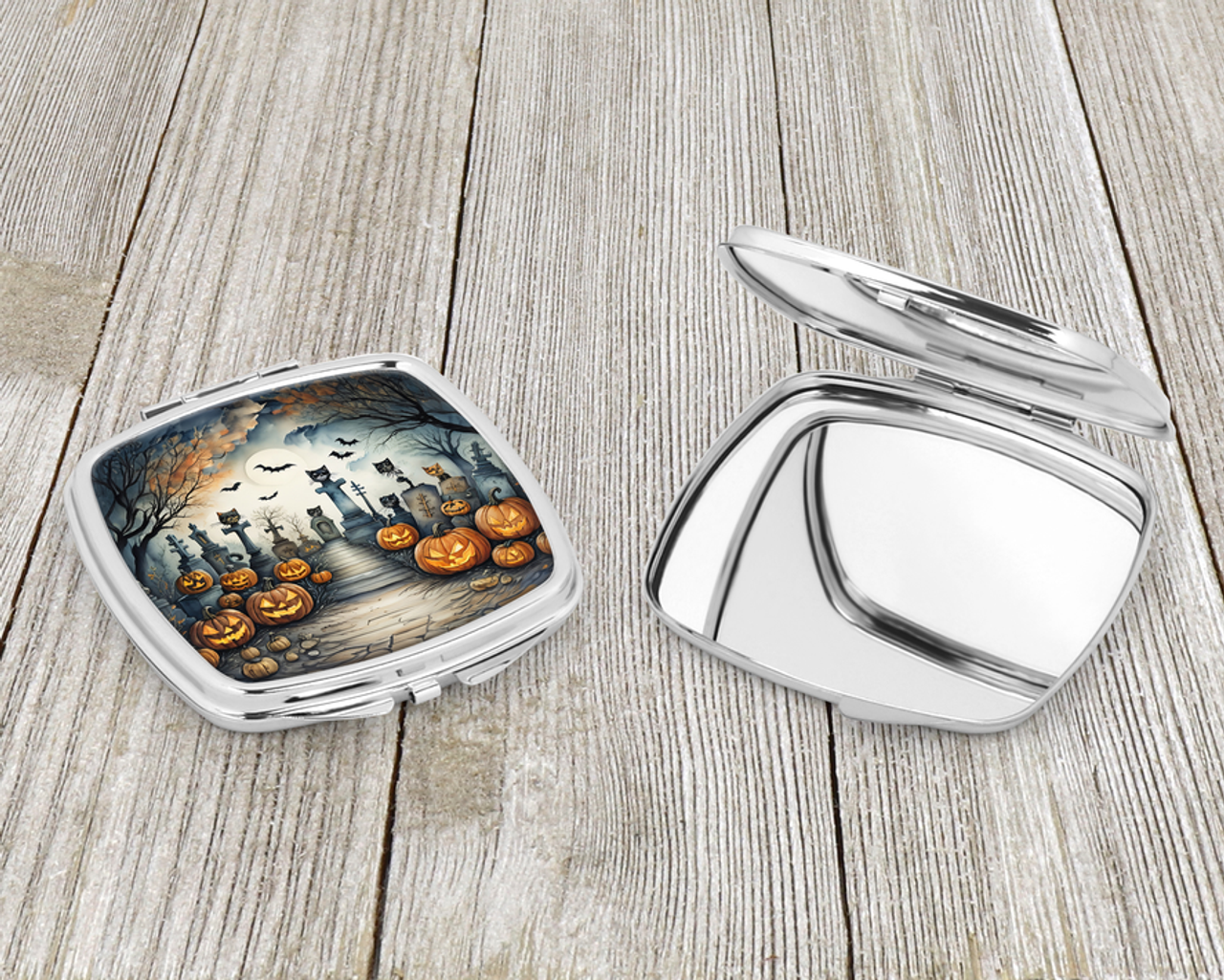 Cat Cemetery Compact Mirror