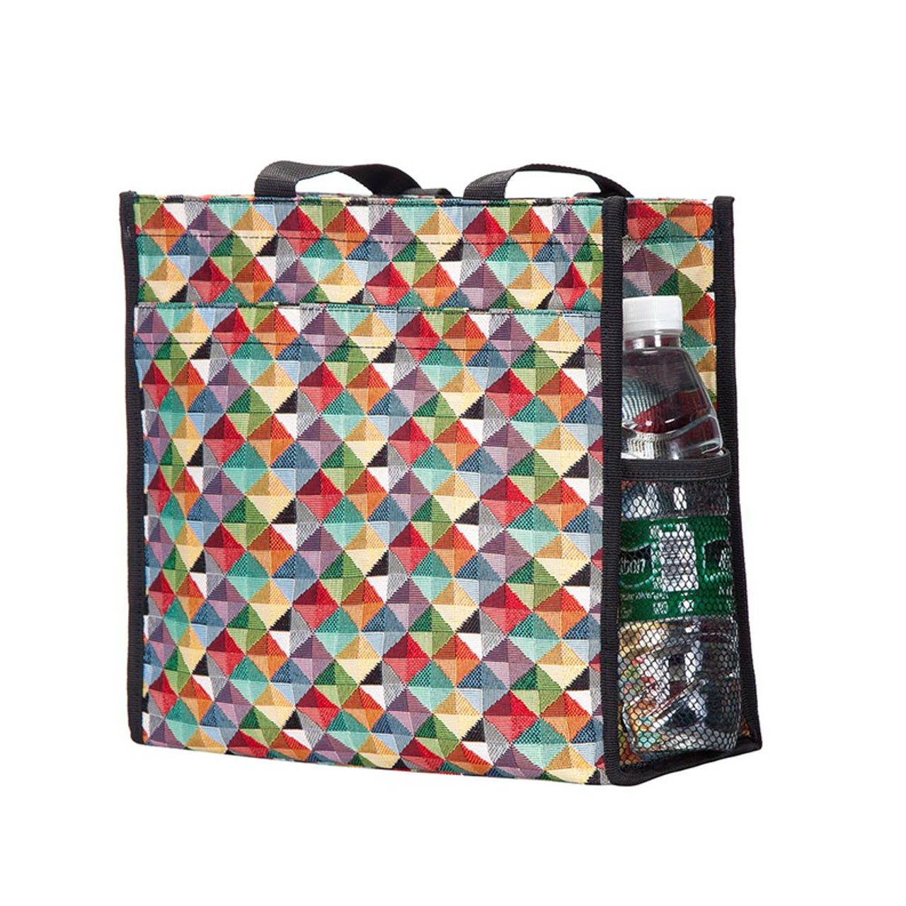 MULTICOLOR TRIANGLE SHOPPER BAG