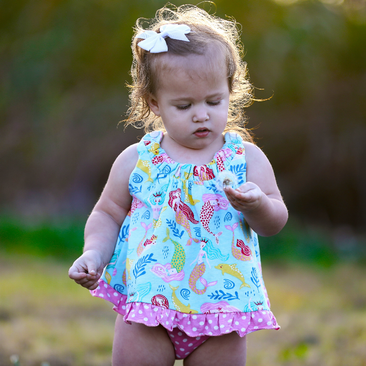 AnnLoren Baby and Big Girls Mermaid Swing Tank Top Spring Summer Separates - SWING-MARINA-3M AnnLoren Baby and Big Girls Mermaid Swing Tank Top Spring Summer Separates - SWING-MARINA-3M