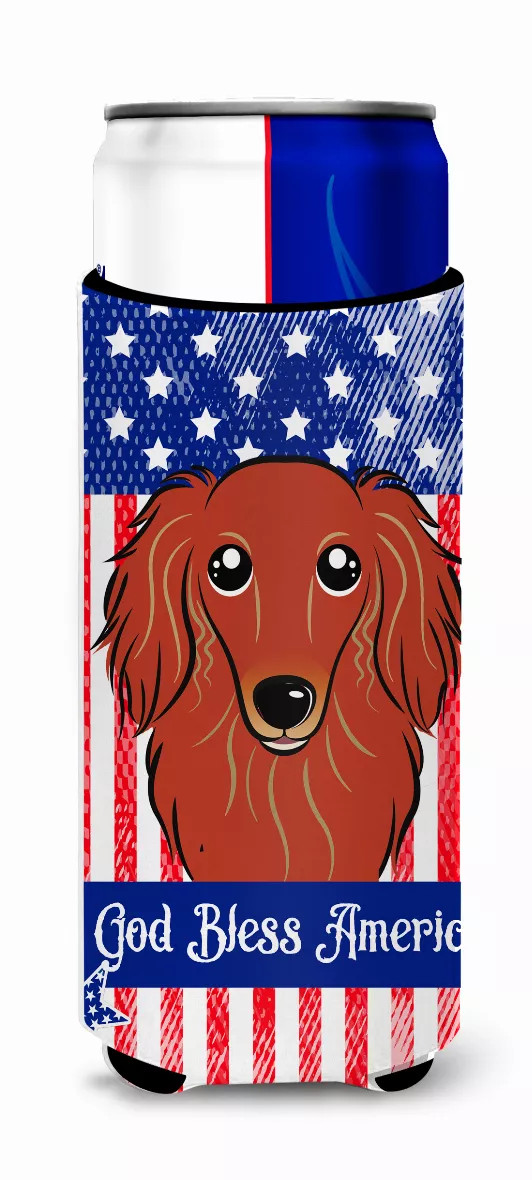 American Flag and Dog Ultra Hugger for slim cans - S000213B001695P061916V000